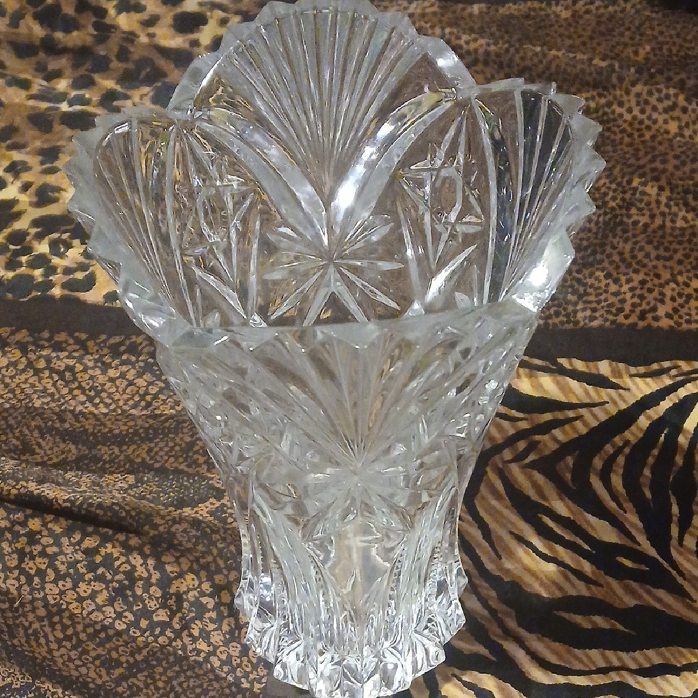 Vintage JG DURAND Cristal D Argues Vase
